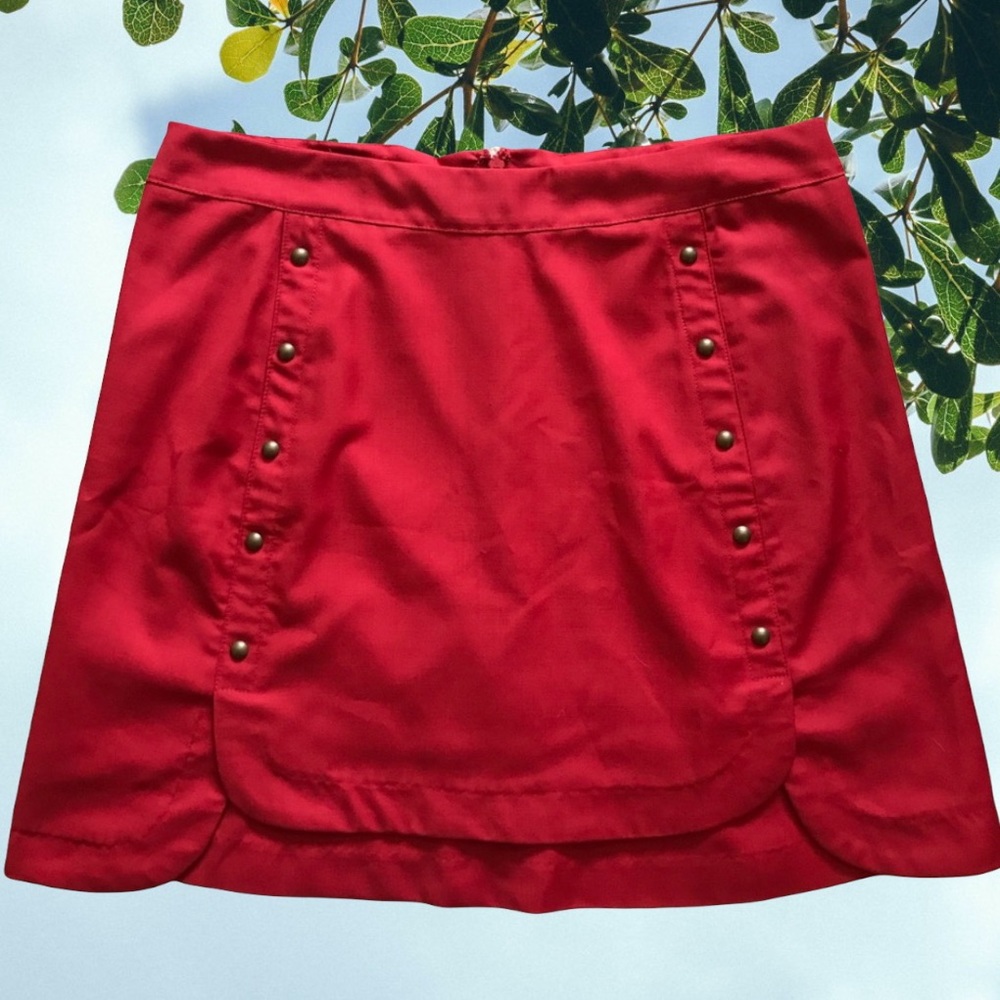 NWOT Gentle Fawn red sailor-style skirt